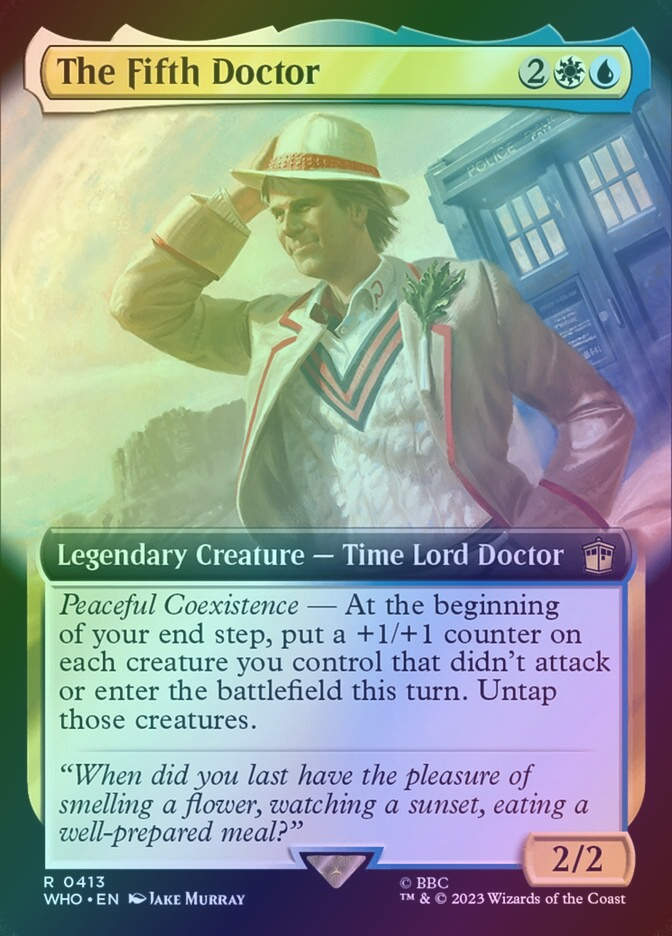 The Fifth Doctor (WHO) (413) / Extended Art / Foil
