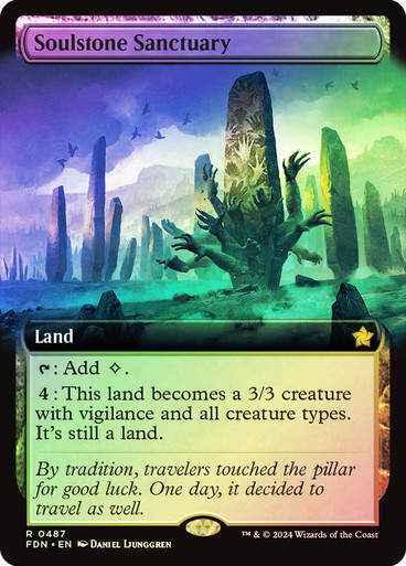 Soulstone Sanctuary (FDN) (487) / Foil / Extended Art