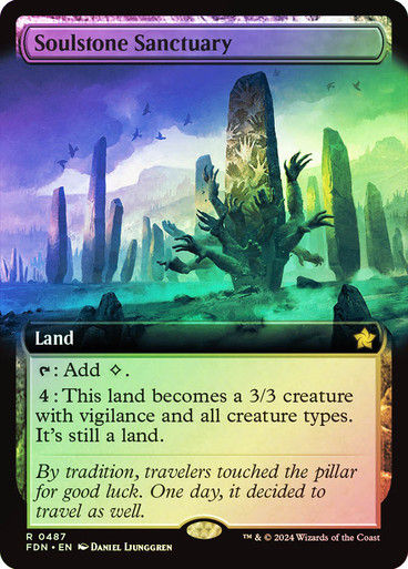Soulstone Sanctuary (FDN) (487) / Foil / Extended Art