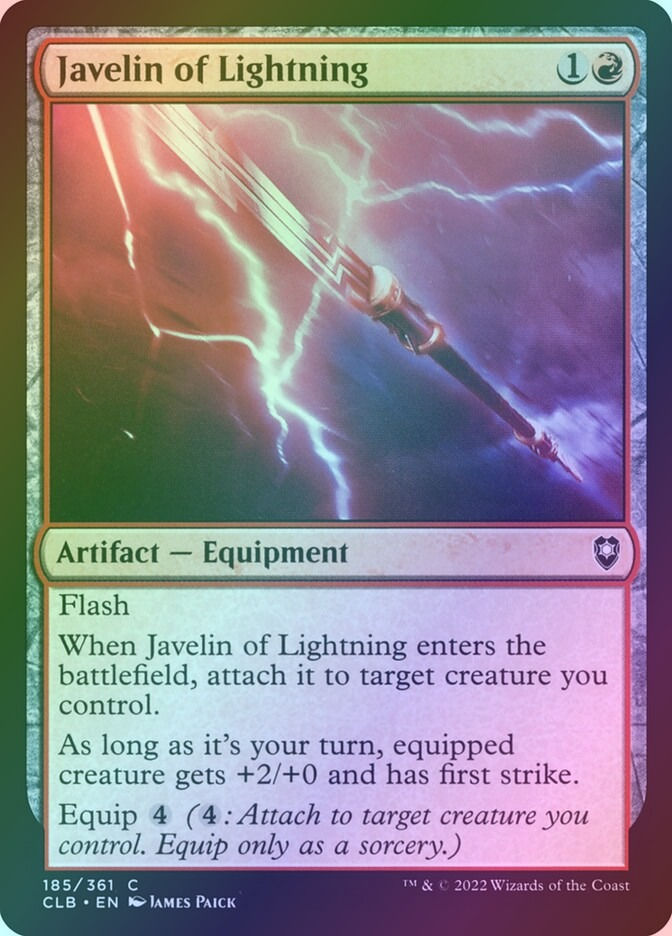 Javelin of Lightning (CLB) (185) / Foil