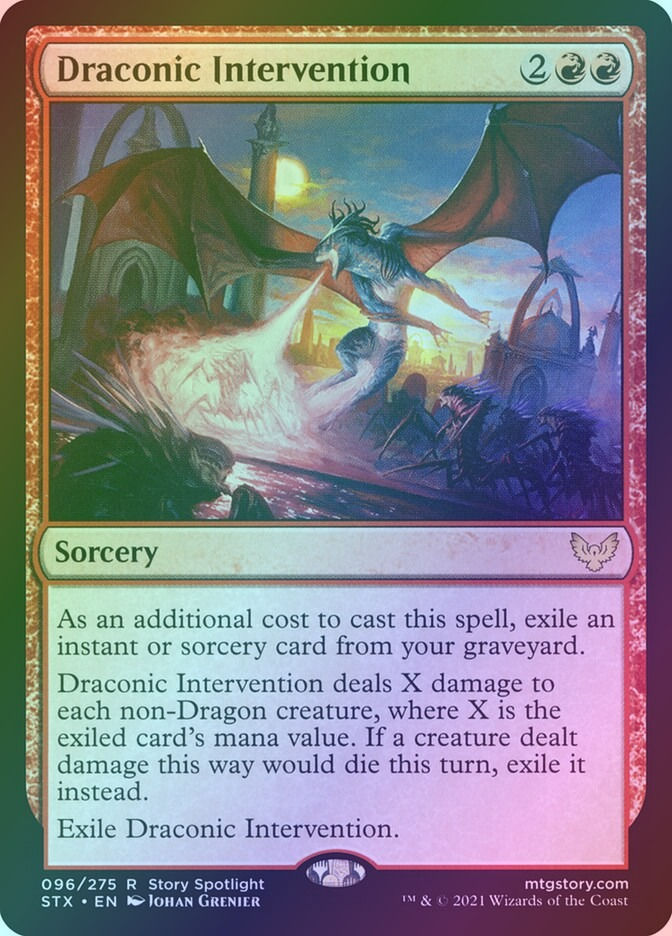 Draconic Intervention (STX) (96) / Foil