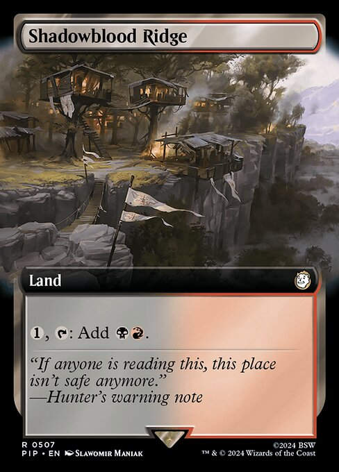 Shadowblood Ridge (pip) (507) / Extended Art