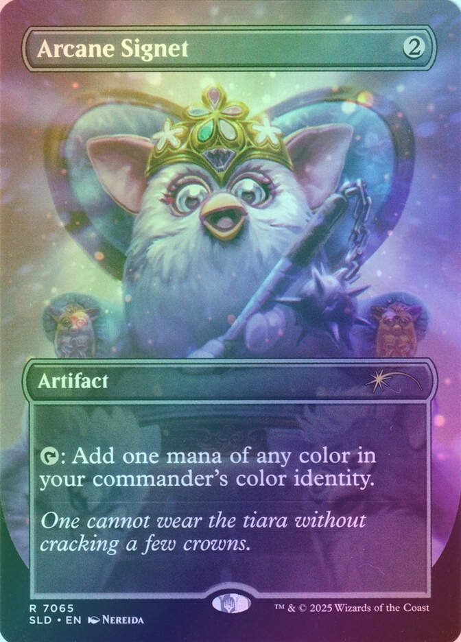 Arcane Signet (SLD) (7065) / Borderless / Foil