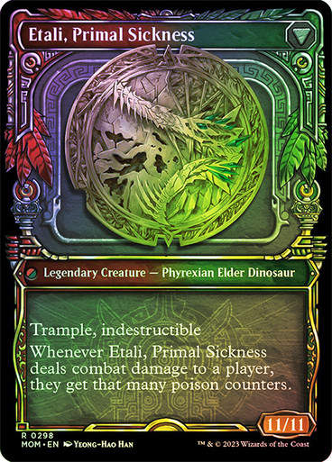 Etali, Primal Conqueror // Etali, Primal Sickness (mom_298) / Showcase / Foil