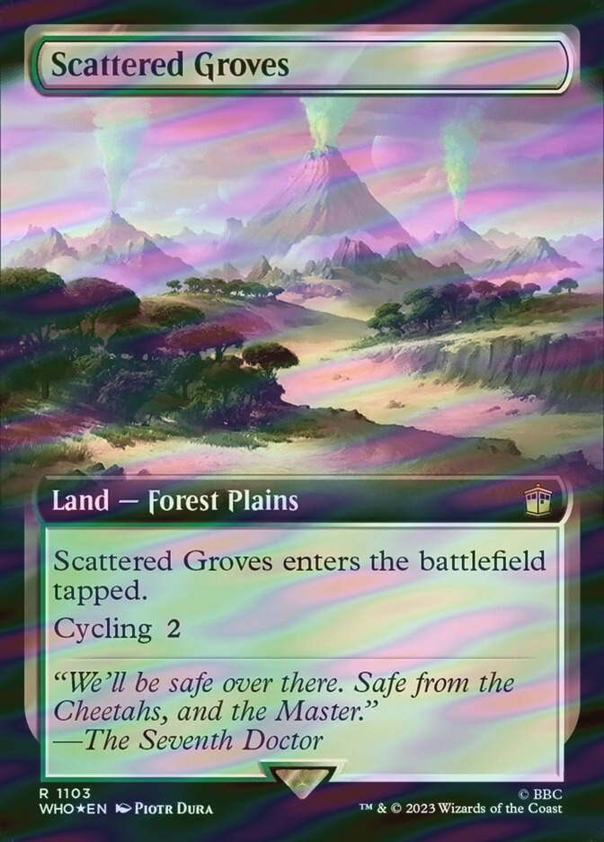 Scattered Groves (WHO) (1103) / Extended Art / Surge Foil