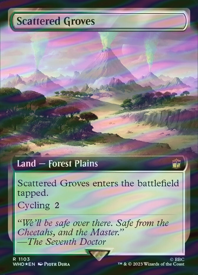 Scattered Groves (WHO) (1103) / Extended Art / Surge Foil