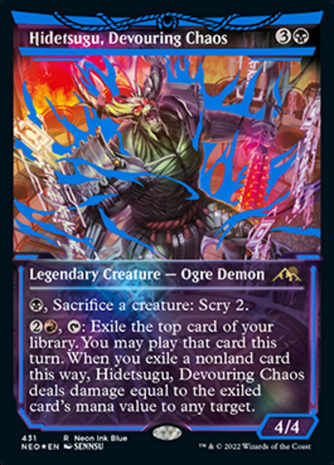 Hidetsugu, Devouring Chaos (Blue) (NEO) / Extended Art