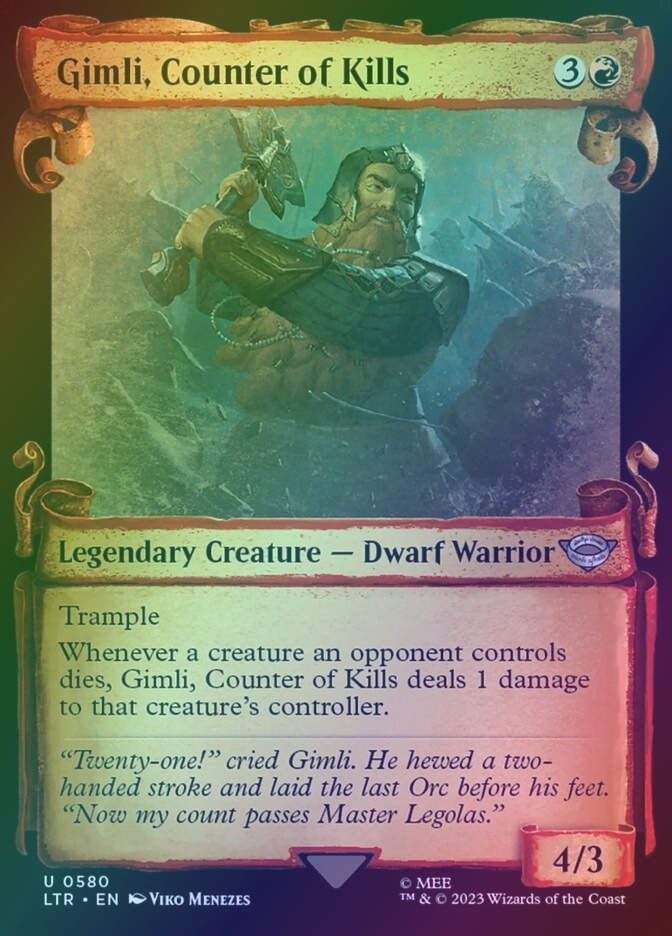 Gimli, Counter of Kills (LTR) (580) / Showcase / Foil