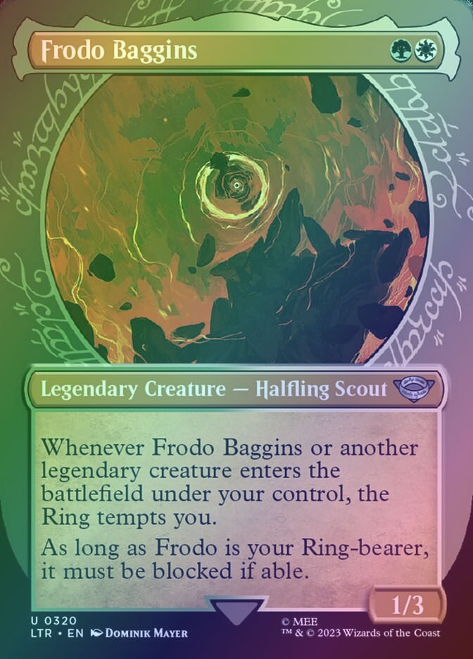 Frodo Baggins (LTR) (320) / Borderless / Showcase / Foil