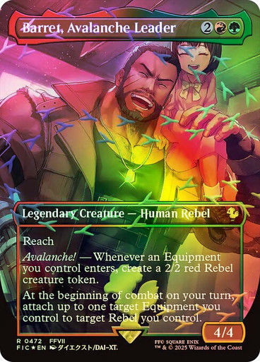 Barret, Avalanche Leader (FIC) (472) / Borderless / Foil