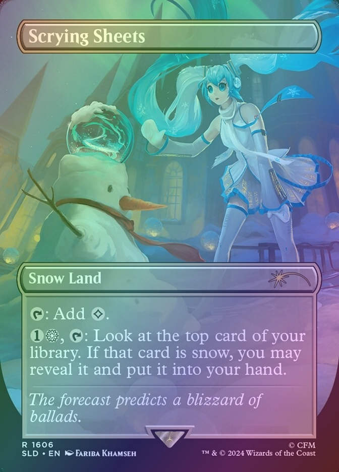 Scrying Sheets (SLD) (1606) / Borderless / Foil