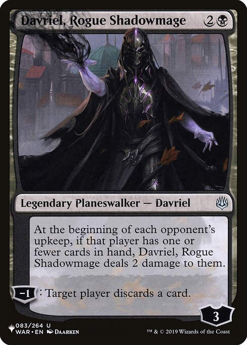 Davriel, Rogue Shadowmage (PLST) (WAR-83)