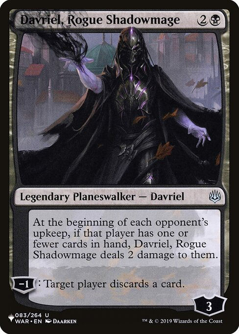 Davriel, Rogue Shadowmage (PLST) (WAR-83)