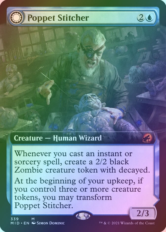 Poppet Stitcher // Poppet Factory (MID) (339) / Extended Art / Foil — cara 1 de 2
