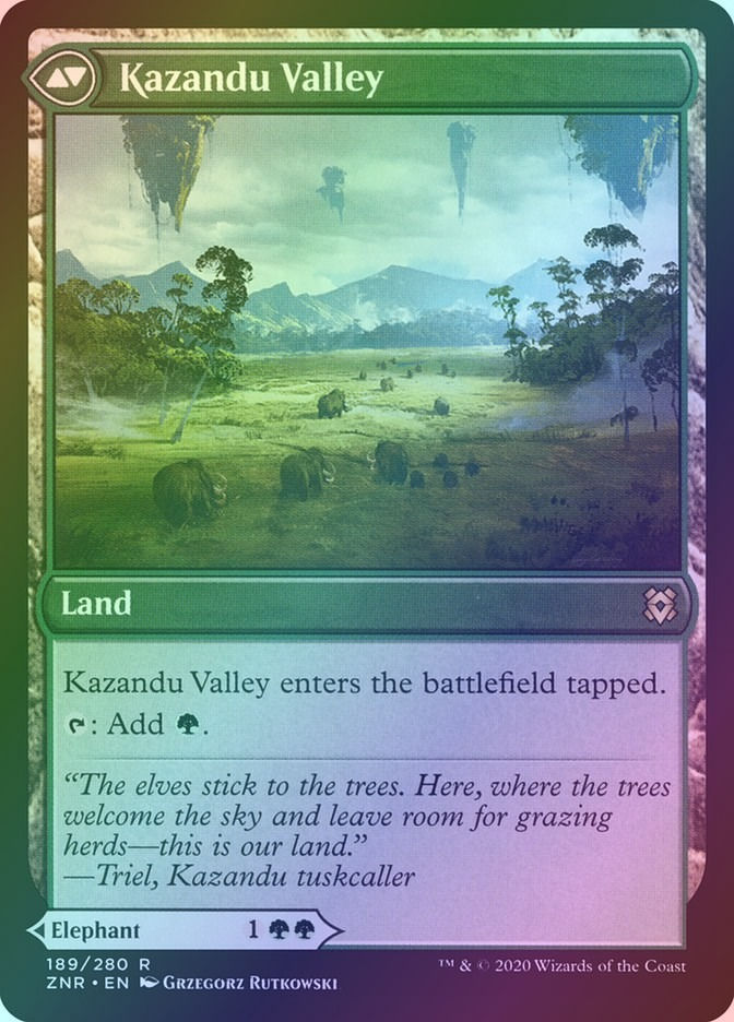 Kazandu Mammoth // Kazandu Valley (ZNR) (189) / Foil — cara 2 de 2