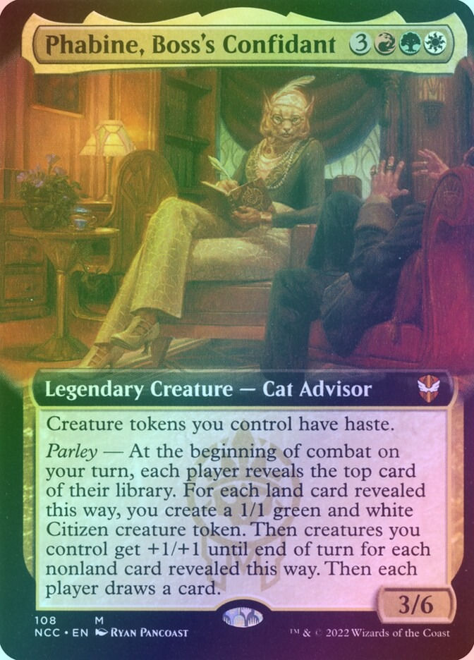 Phabine, Boss's Confidant (NCC) (108) / Extended Art / Foil