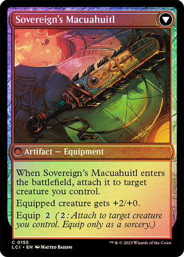 Idol of the Deep King // Sovereign's Macuahuitl (lci) / Foil — cara 2 de 2