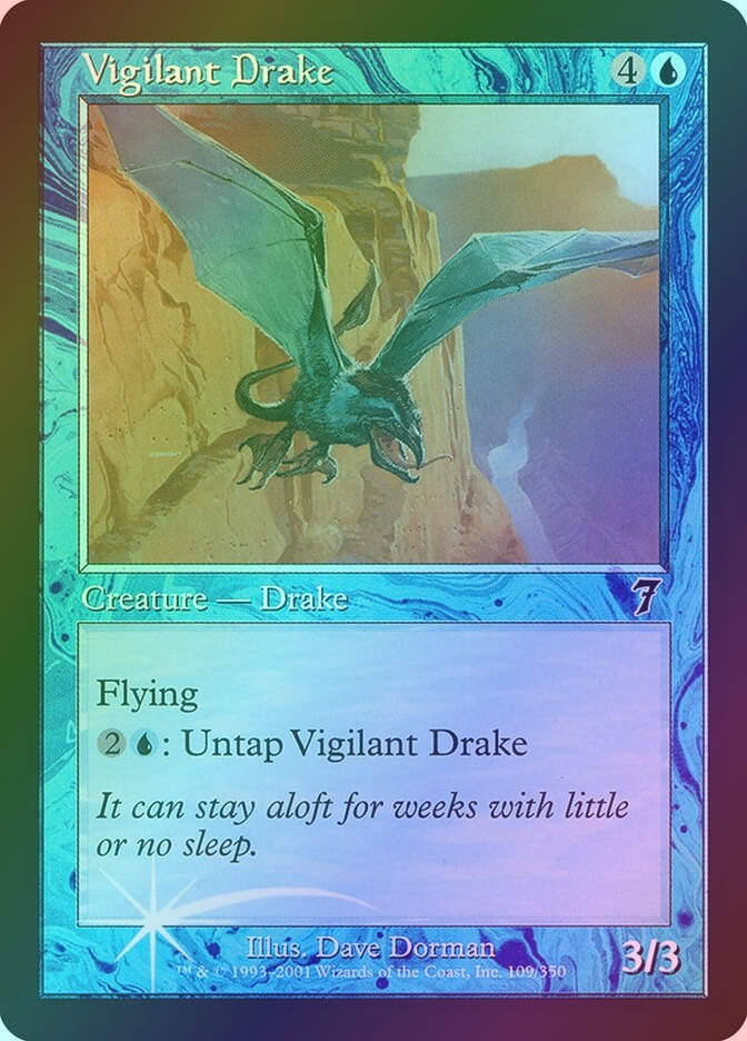 Vigilant Drake (7ED) (109★) / Foil