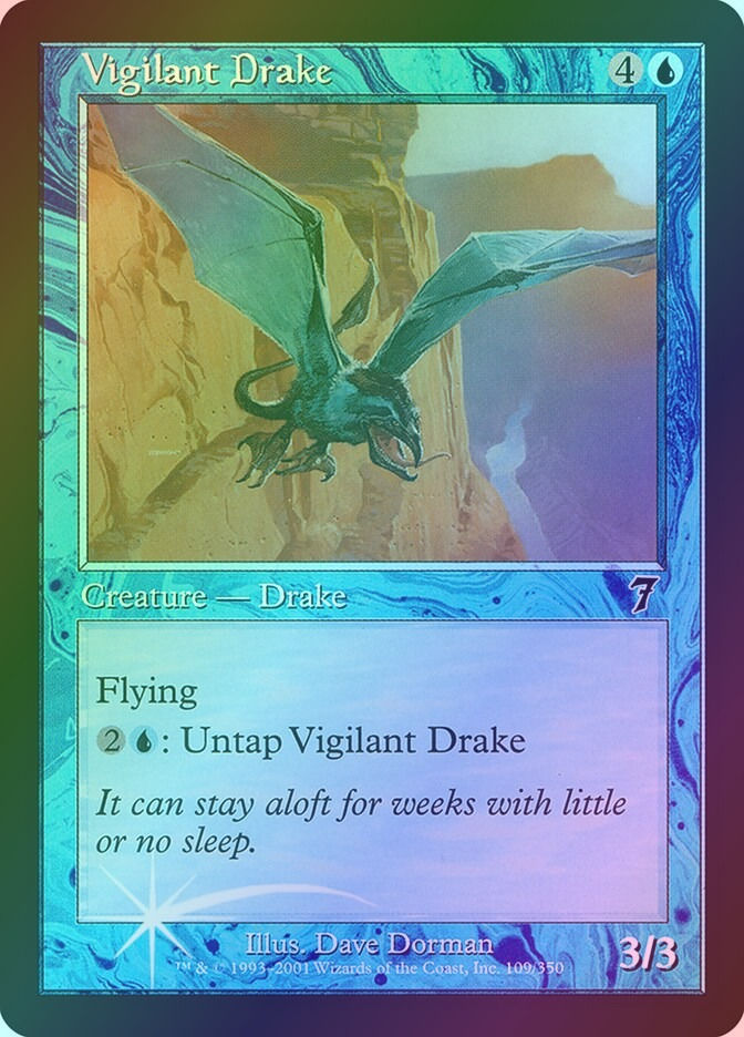 Vigilant Drake (7ED) (109★) / Foil