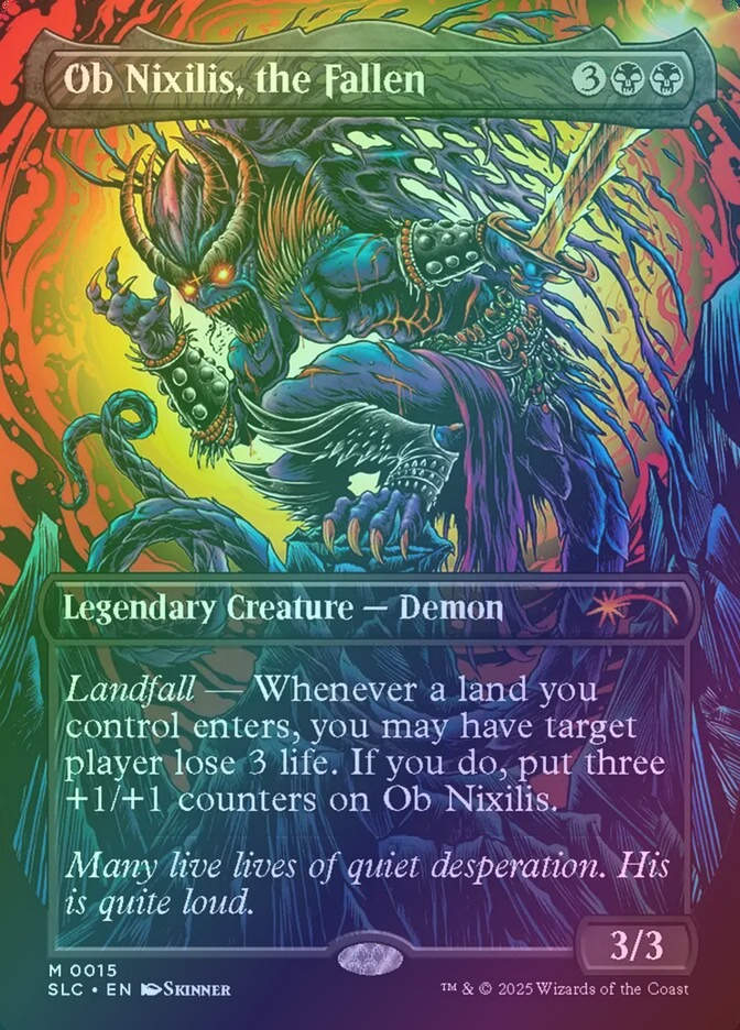 Ob Nixilis, the Fallen (SLC) (15) / Borderless / Foil