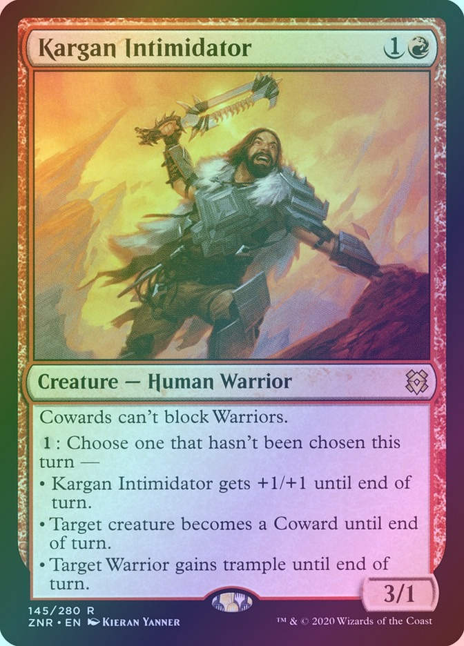 Kargan Intimidator (ZNR) (145) / Foil