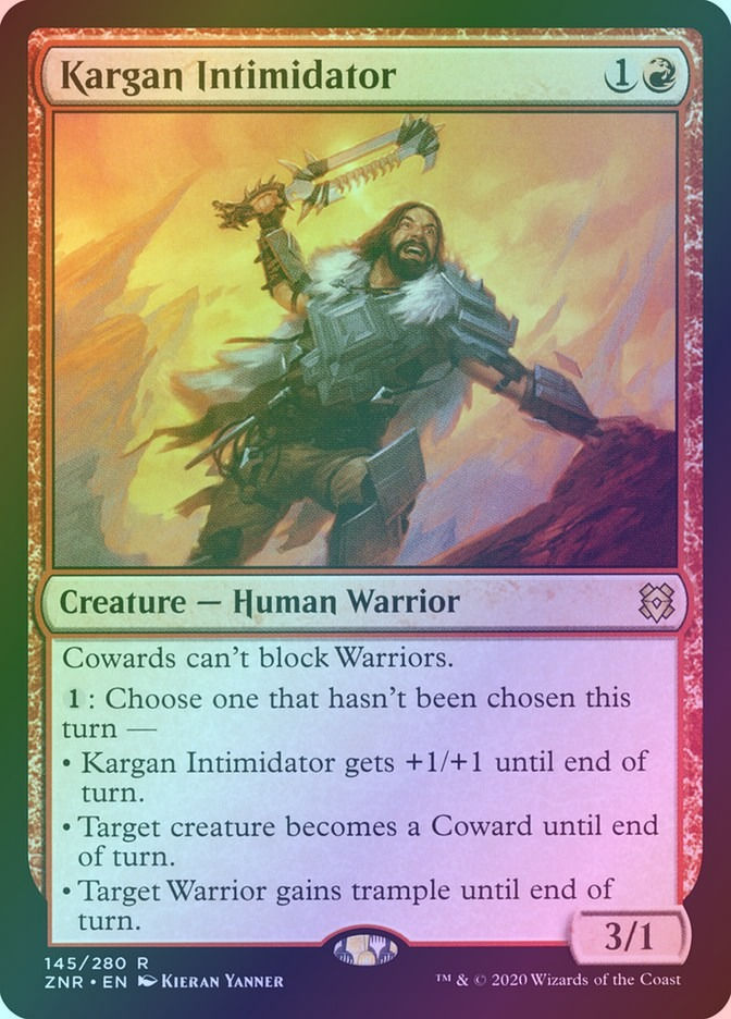 Kargan Intimidator (ZNR) (145) / Foil