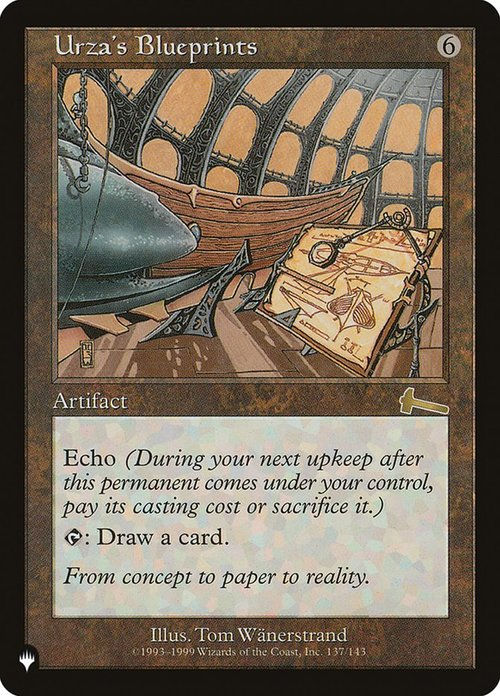 Urza's Blueprints (The List)