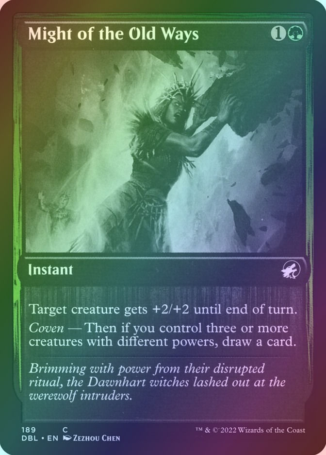 Might of the Old Ways (DBL) (189) / Foil