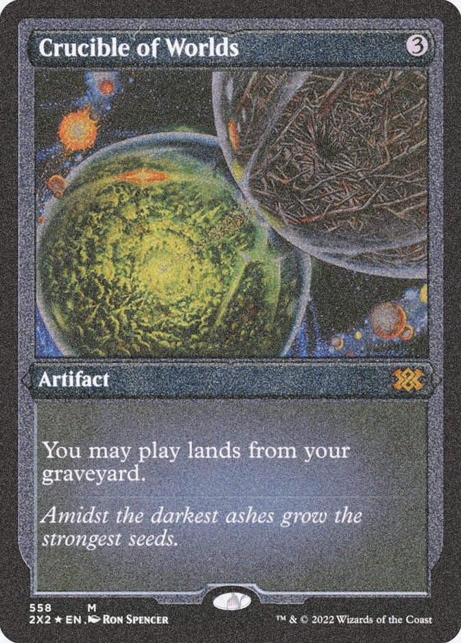 Crucible of Worlds (2X2) (558) / Foil Etched