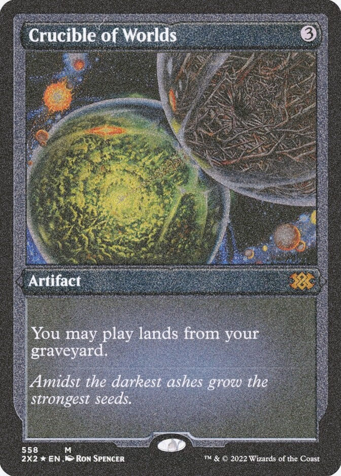 Crucible of Worlds (2X2) (558) / Foil Etched