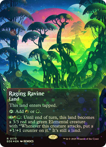 Raging Ravine (EOS) (170) / Borderless Galaxy Foil