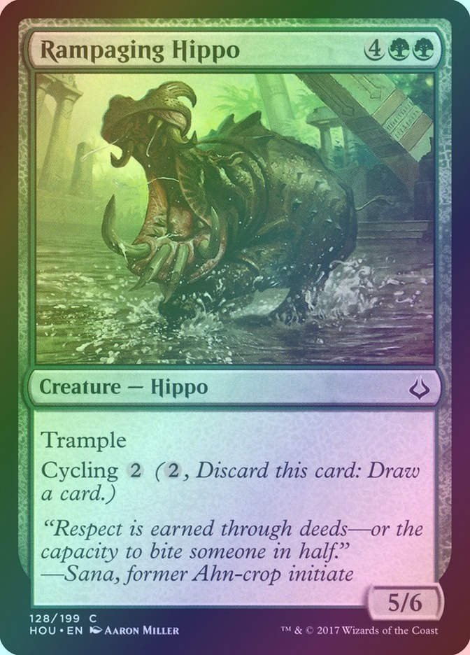 Rampaging Hippo (HOU) (128) / Foil
