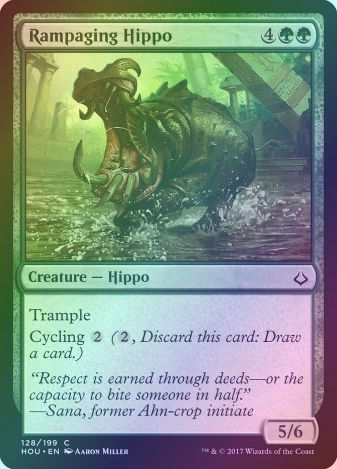 Rampaging Hippo (HOU) (128) / Foil