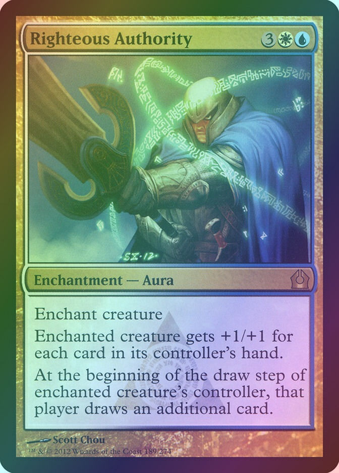 Righteous Authority (RTR) (189) / Foil