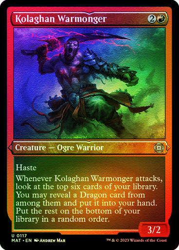 Kolaghan Warmonger (MAT) / Foil Etched
