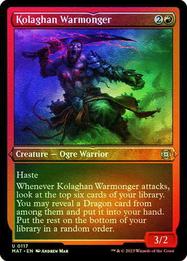 Kolaghan Warmonger (MAT) / Foil Etched
