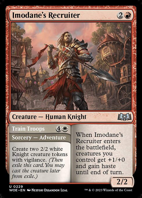 Imodane's Recruiter // Train Troops (woe)