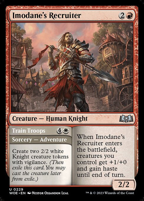 Imodane's Recruiter // Train Troops (woe)