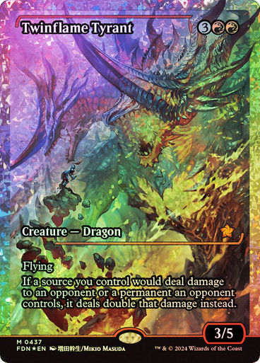 Twinflame Tyrant (FDN) (437) / Fracture Foil / Showcase
