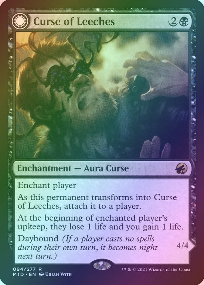 Curse of Leeches // Leeching Lurker (MID) (94) / Foil