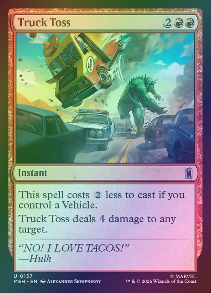Truck Toss (MSH) (157) / Foil