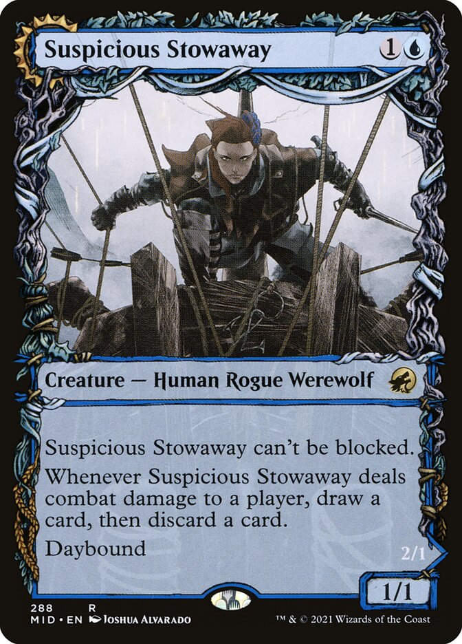 Suspicious Stowaway // Seafaring Werewolf (MID) (288) / Showcase