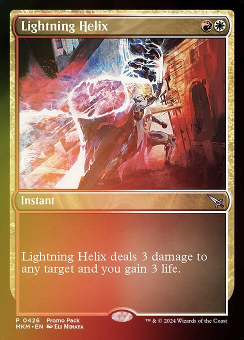 Lightning Helix (mkm) (426) / Promo Pack Foil