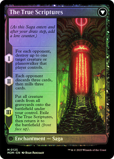 Sheoldred // The True Scriptures (mom) / Foil — cara 2 de 2