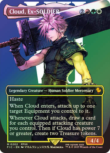 Cloud, Ex-SOLDIER (FIC) (202) / Borderless / Foil