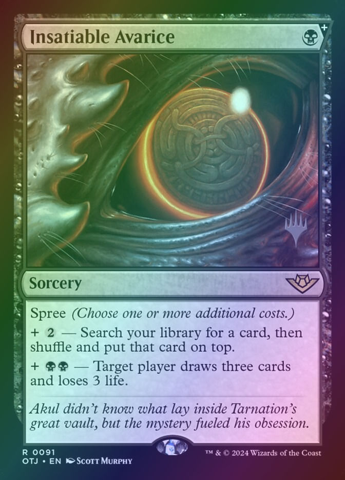 Insatiable Avarice (POTJ) (91p) / Foil