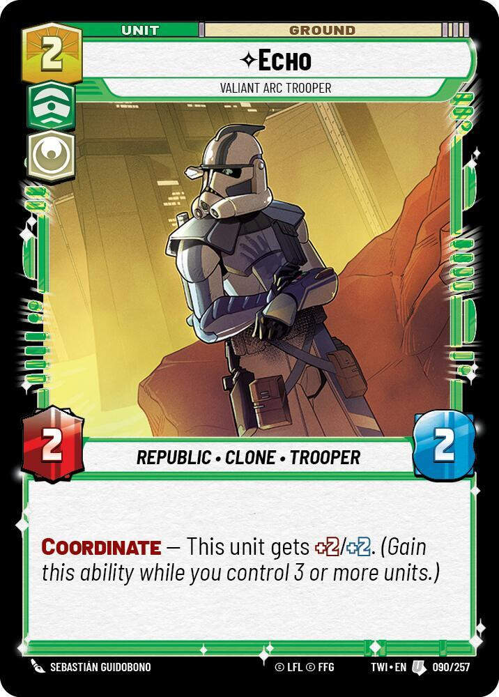Echo - Valiant Arc Trooper (TWI) (090/257) / Foil
