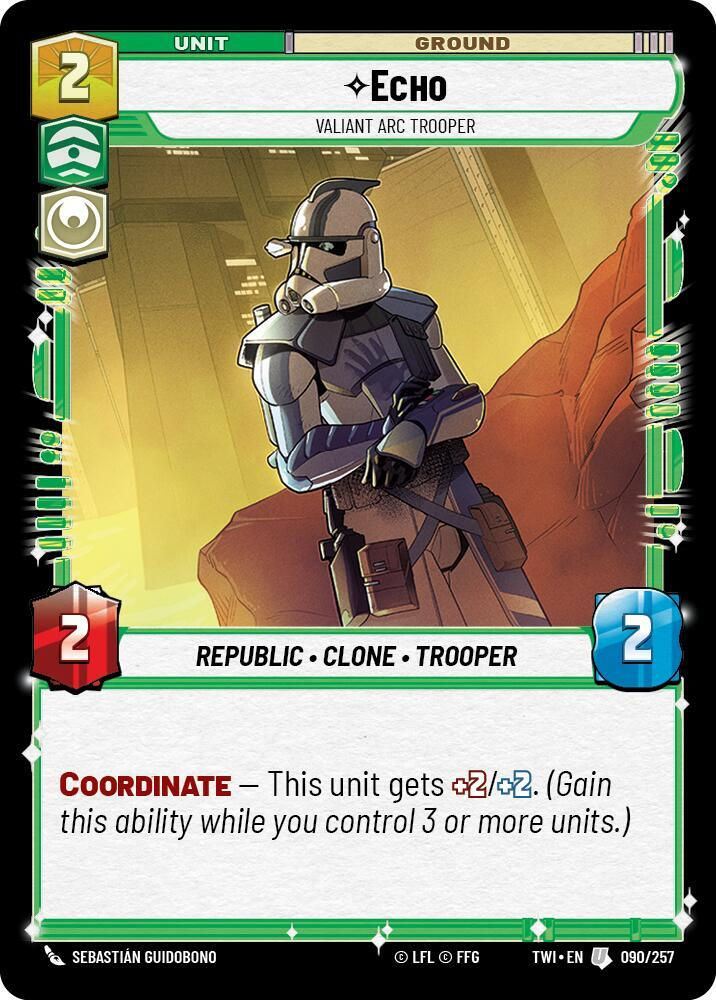 Echo - Valiant Arc Trooper (TWI) (090/257) / Foil