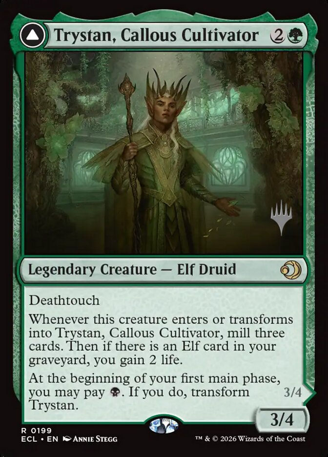 Trystan, Callous Cultivator // Trystan, Penitent Culler (PECL) (199p) — cara 1 de 2