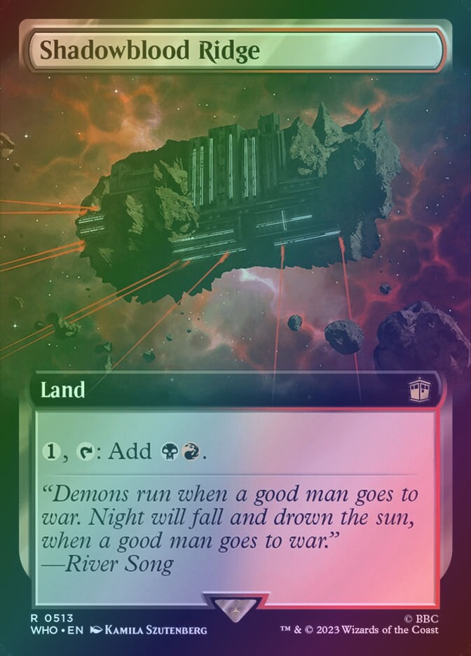 Shadowblood Ridge (WHO) (513) / Extended Art / Foil